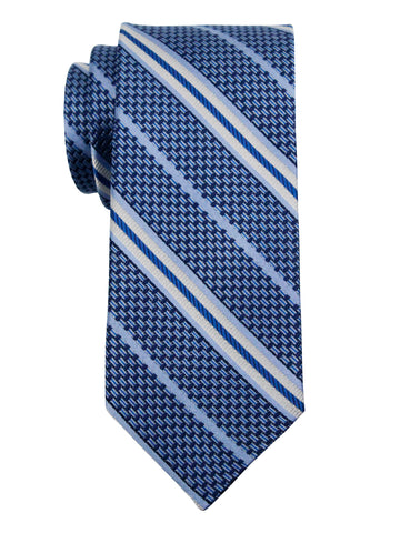 Enrico Sarchi 35999 Boy's Tie - Stripe - Navy/Blue