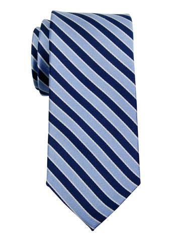 Enrico Sarchi 36001 Boy's Tie - Stripe - Navy/Blue