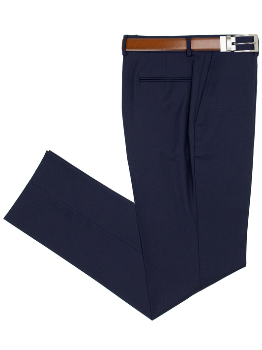 Eisenberg 36040P Men's Dress Pants - Portly - Solid - Navy