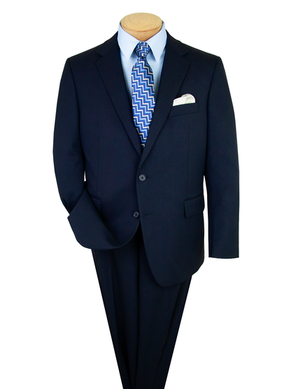 Eisenberg 36040 Men's Suit Separate Jacket - Portly - Solid - Navy