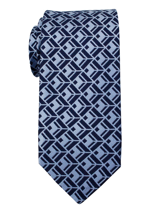 Dion 36092 Boy's Tie - Arrow Blocks - Navy/Sky