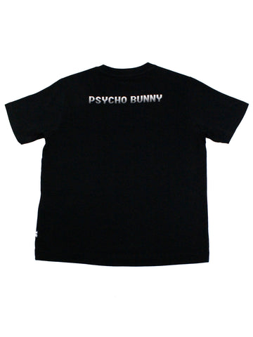 Image of Psycho Bunny 36121 Boy's Short Sleeve Graphic Tee - Strype - Black
