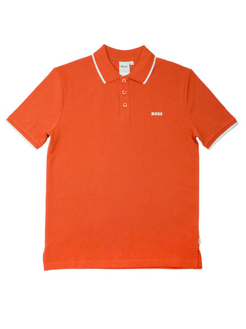 Boss Kidswear 36424 Boy's Short Sleeve Polo - Orange