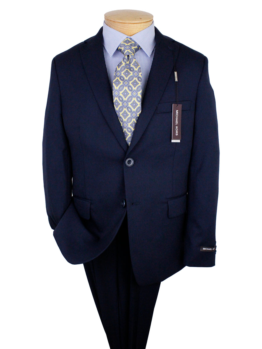 Michael Kors 36606 Boy's Suit Separate Jacket - Solid Gab - Stretch - Navy
