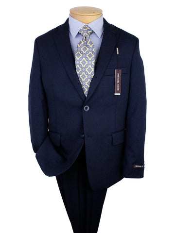 Image of Michael Kors 36606 Boy's Suit Separate Jacket - Solid Gab - Stretch - Navy