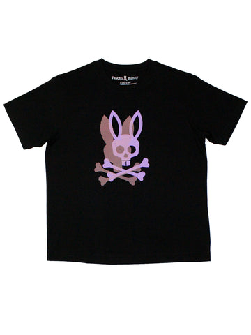 Psycho Bunny 36819 Boy's Short Sleeve Dotted Graphic Tee - Black