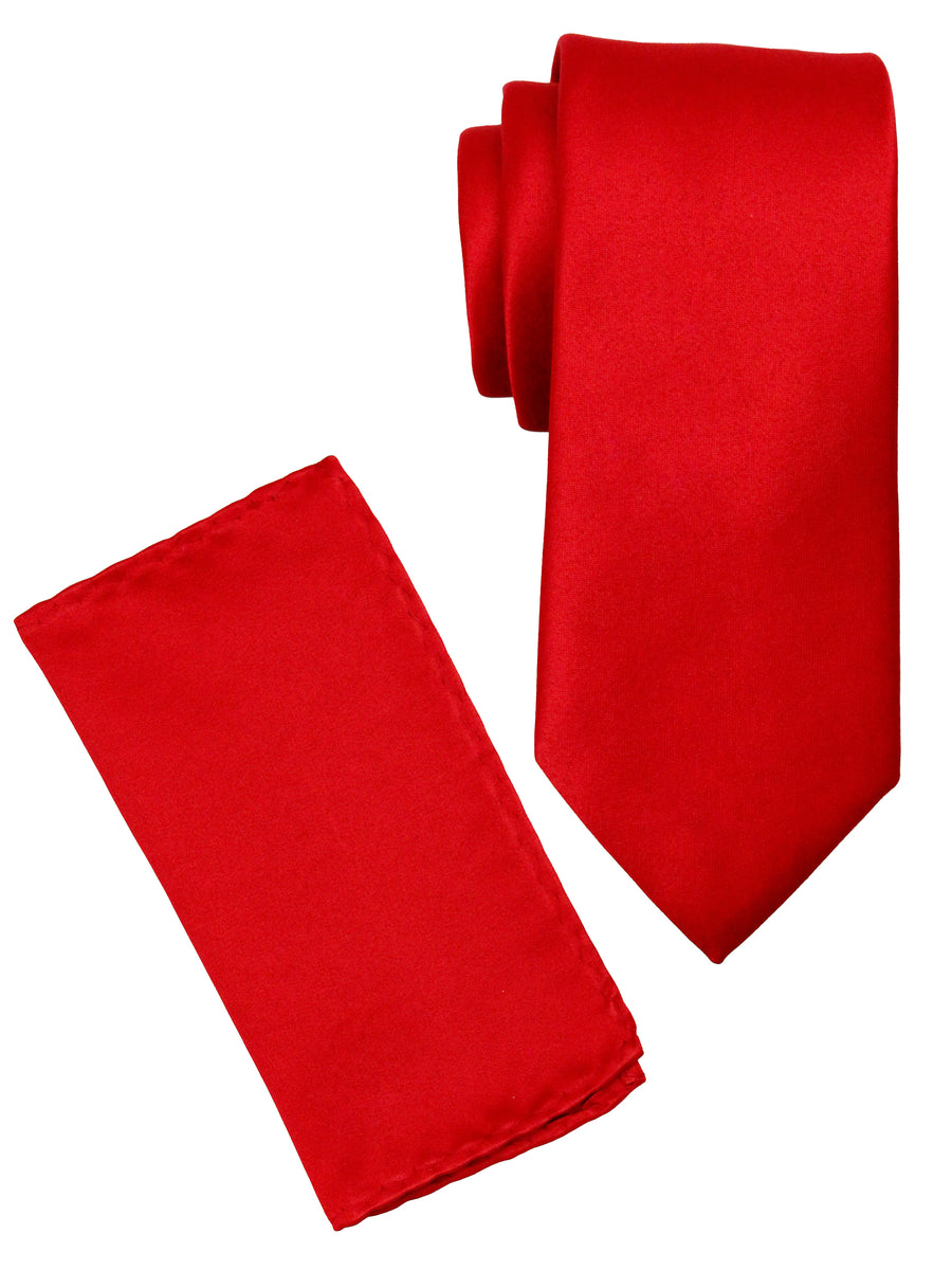 Heritage House 36900 Boy's Tie - Solid - Fire Red