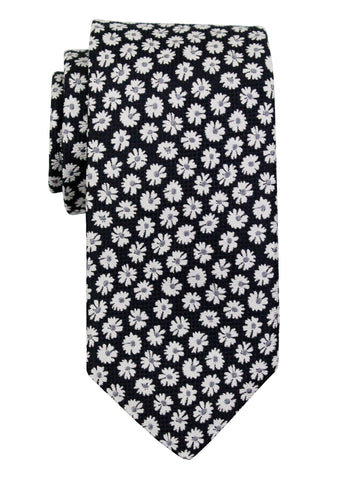 Dion 37015 Boy's Tie - Neat - Black/White