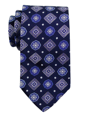 Dion 37035 Boy's Tie - Neat - Navy/Royal