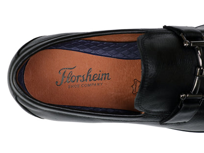 Florsheim 37184 Young Men's Bit Loafers - Zaffiro - Black
