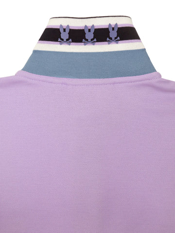 Image of Psycho Bunny 37206 Young Men's Short Sleeve Polo - Bloomington Pique - Lavender