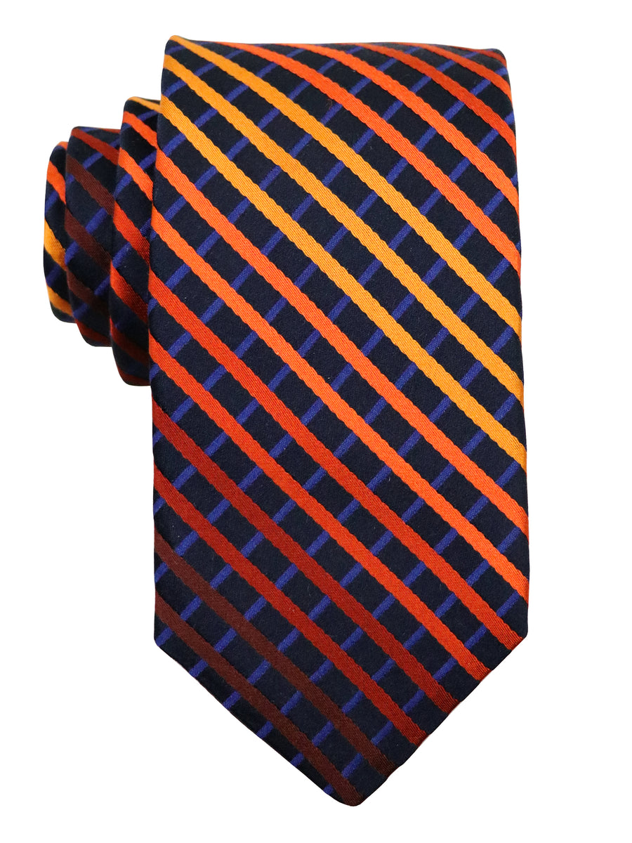 Dion 37279 Boy's Tie - Stripe - Navy/Gold