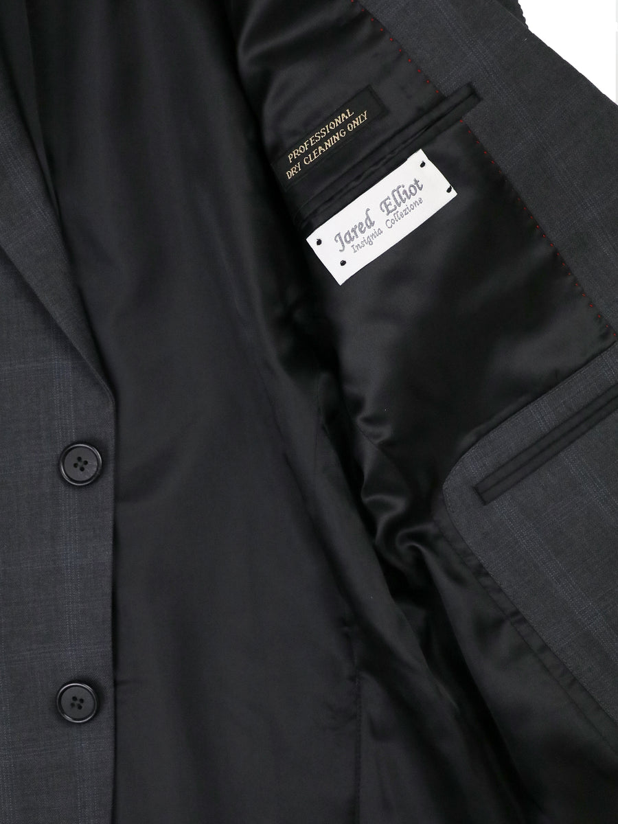 Jared Elliot 37411 Boy's Suit - Plaid - Charcoal