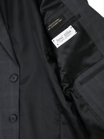 Image of Jared Elliot 37411 Boy's Suit - Plaid - Charcoal