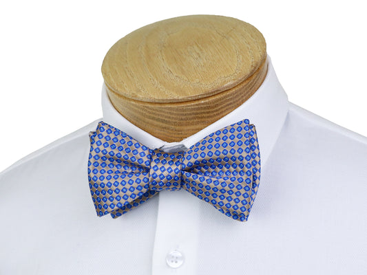 ScottyZ 37600 Young Men's Bow Tie - Neat - Royal/Taupe/Sky