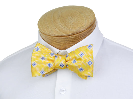 ScottyZ 37601 Young Men's Bow Tie - Neat - Lemon/Powder/White