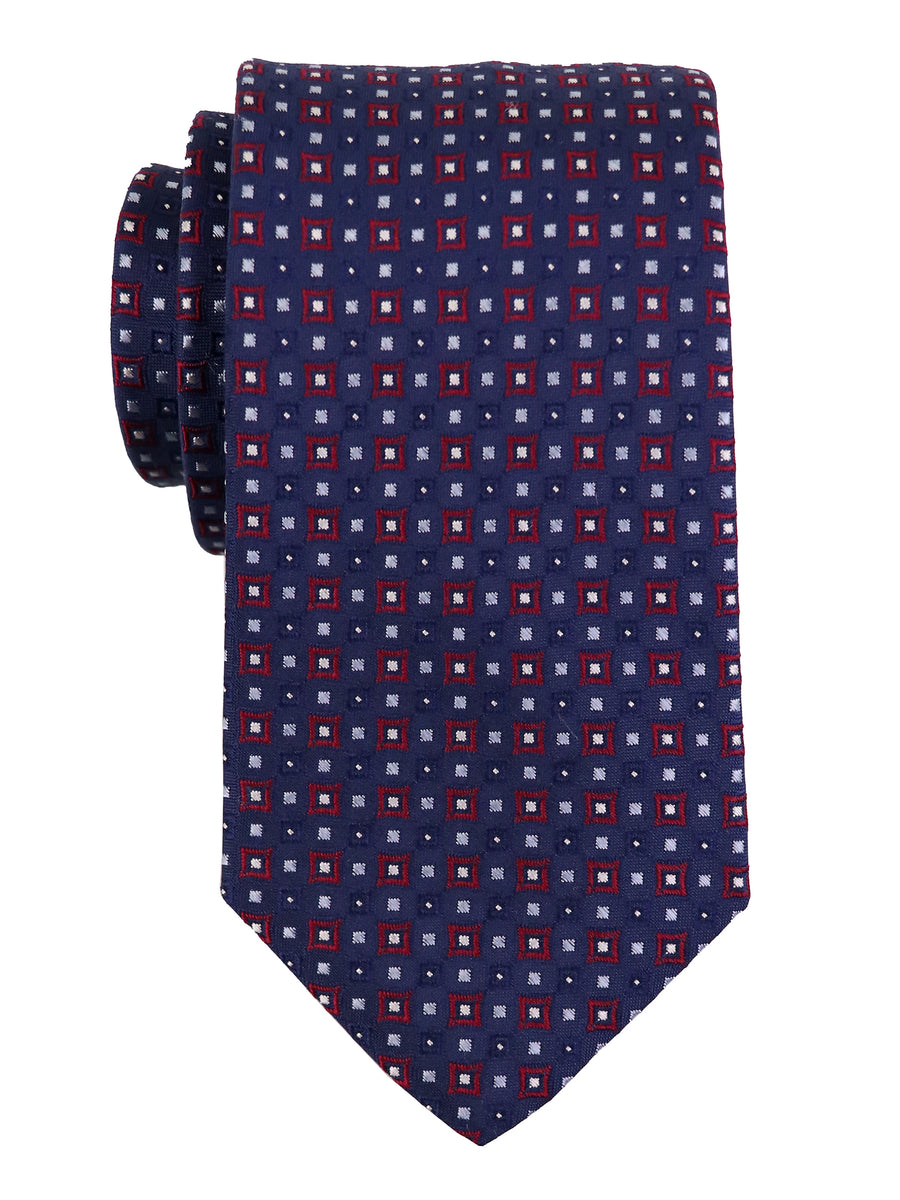 Dion 37687 Boy's Tie - Micro Neat -Navy/Crimson