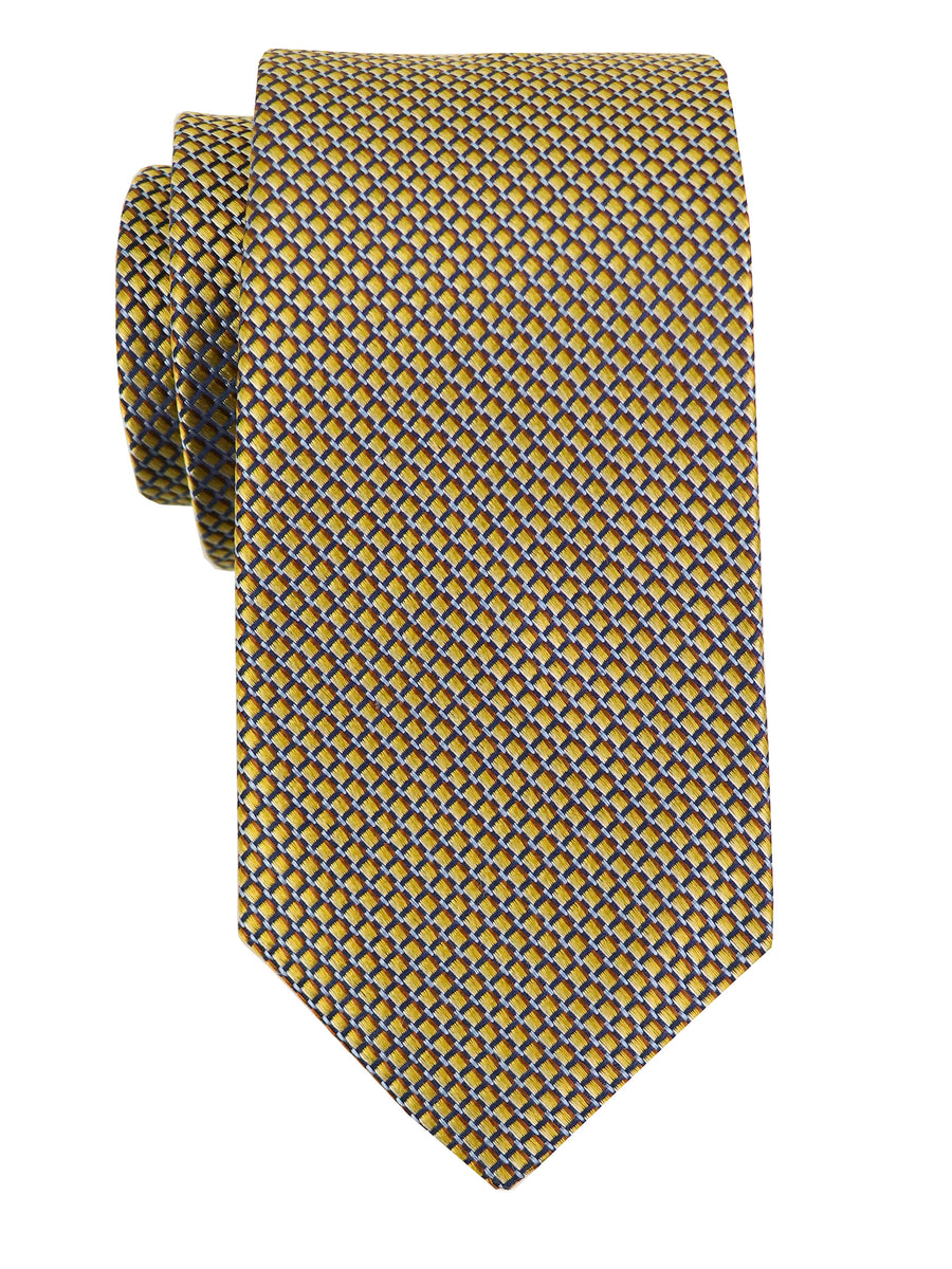 Dion 37699 Boy's Tie - Micro Neat - Yellow/Sky/Navy