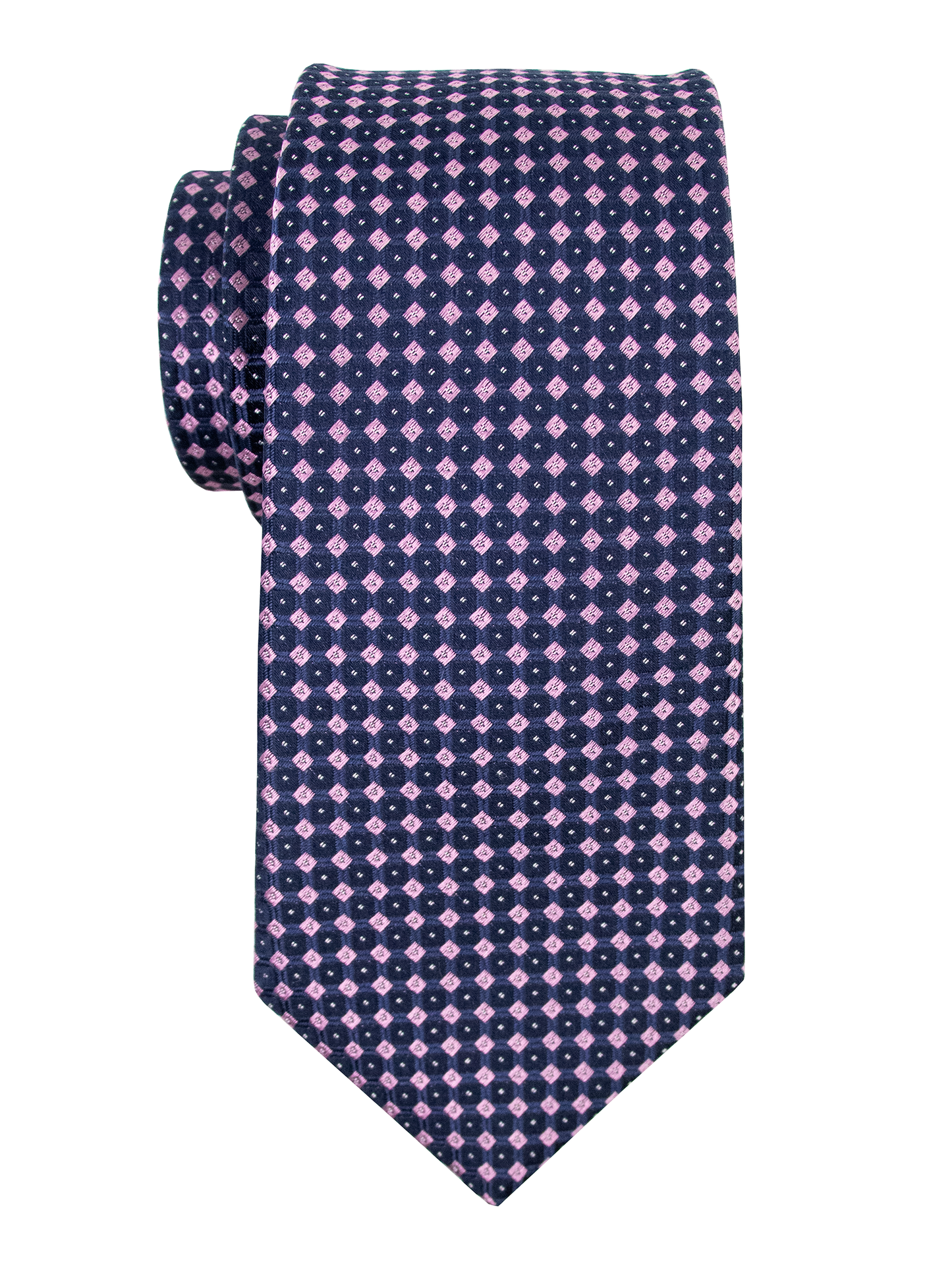 Enrico Sarchi 38201 Boy's Tie - Neat - Navy/Pink