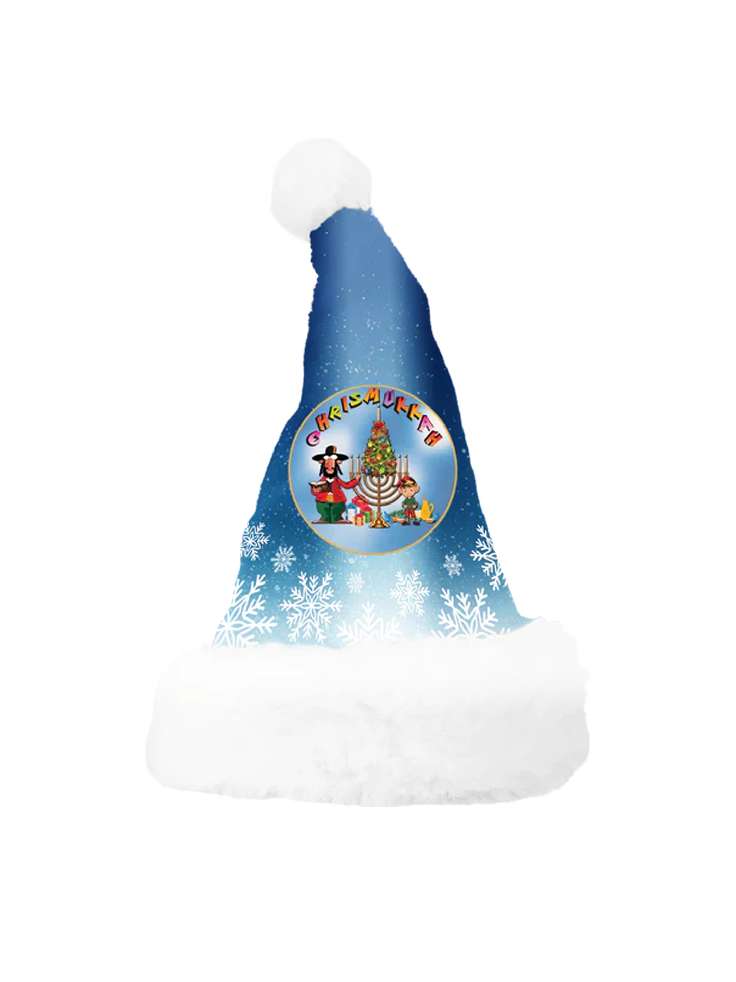 Chrismukkah 38236 Adult's Holiday Hat - O/S - White