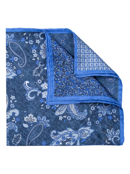 Heritage House 38272 Pocket Square - 4-in-1 - Powder/Navy