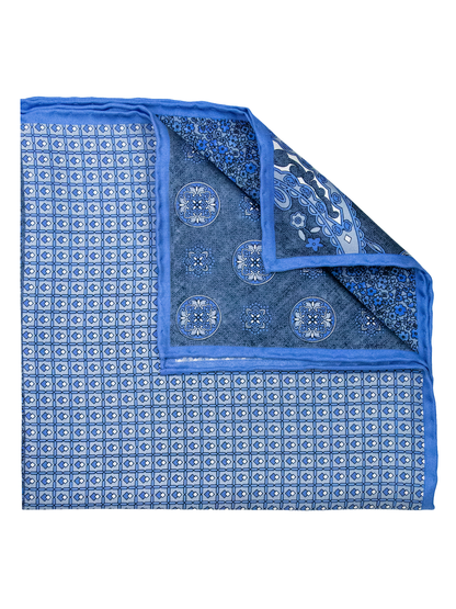 Heritage House 38272 Pocket Square - 4-in-1 - Powder/Navy