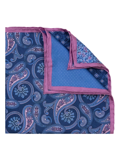 Heritage House 38285 Pocket Square - 4-in-1 - Navy/Pink/Powder