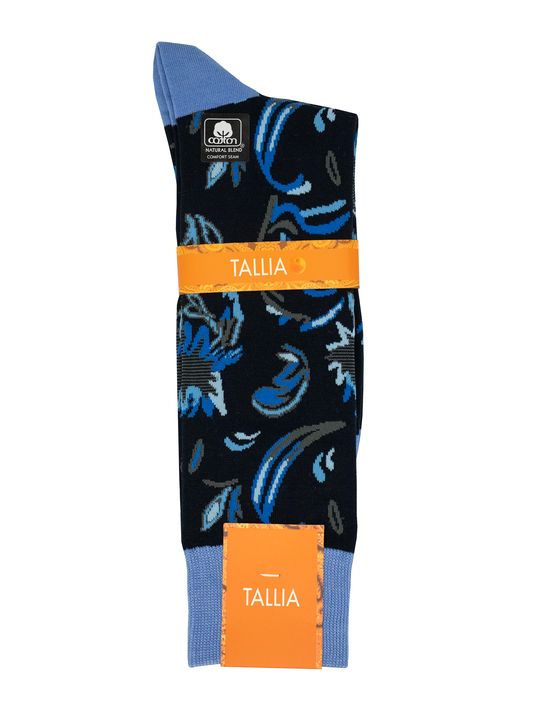 Tallia 38467 Young Men's Socks - Teardrop - Navy/Blue