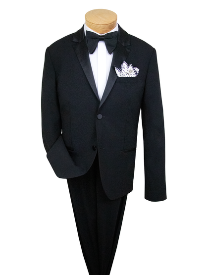 Emporio Armani 38483 Boy's Tuxedo - Solid - Black
