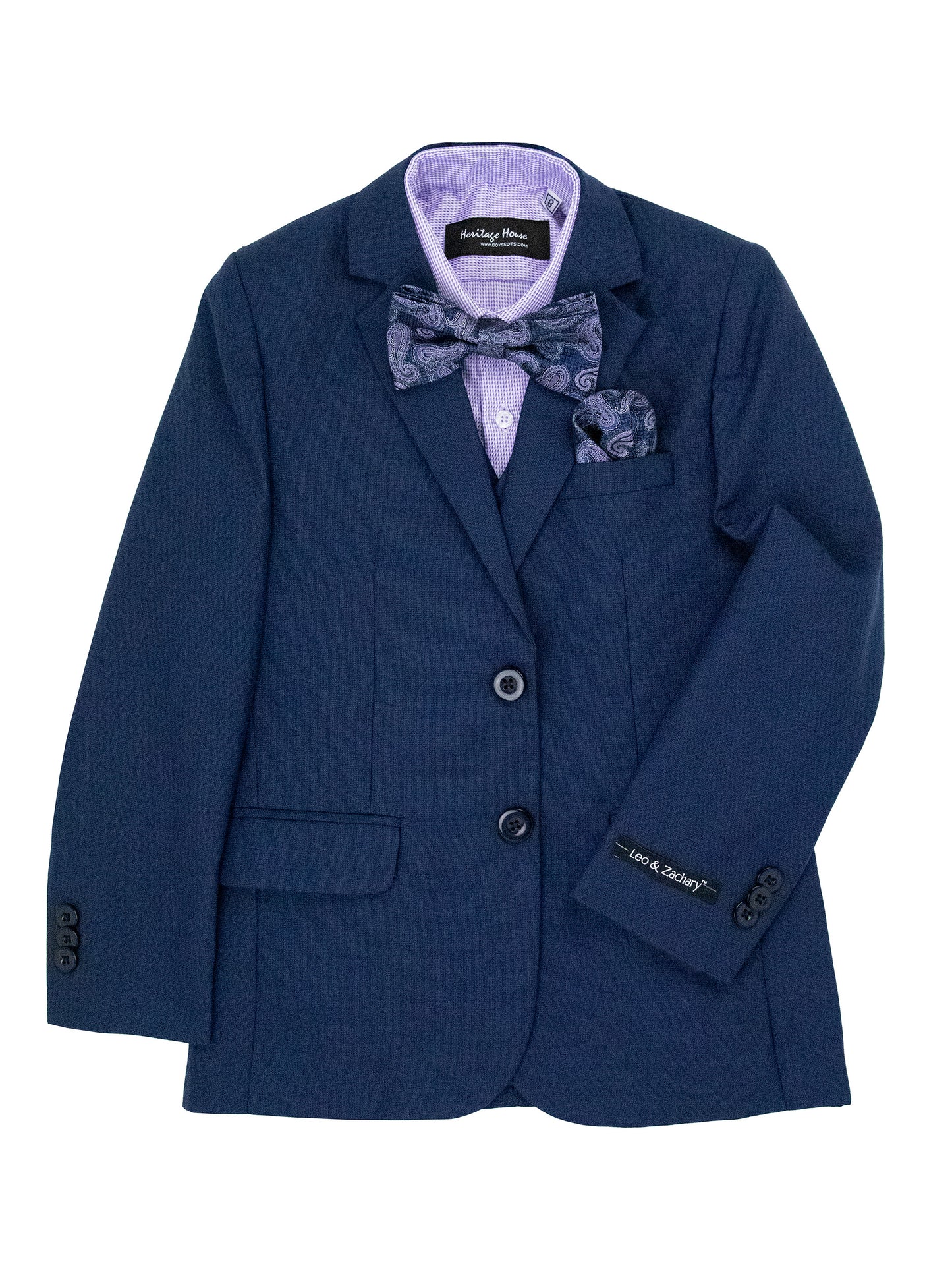 Boys suit - vested navy blue