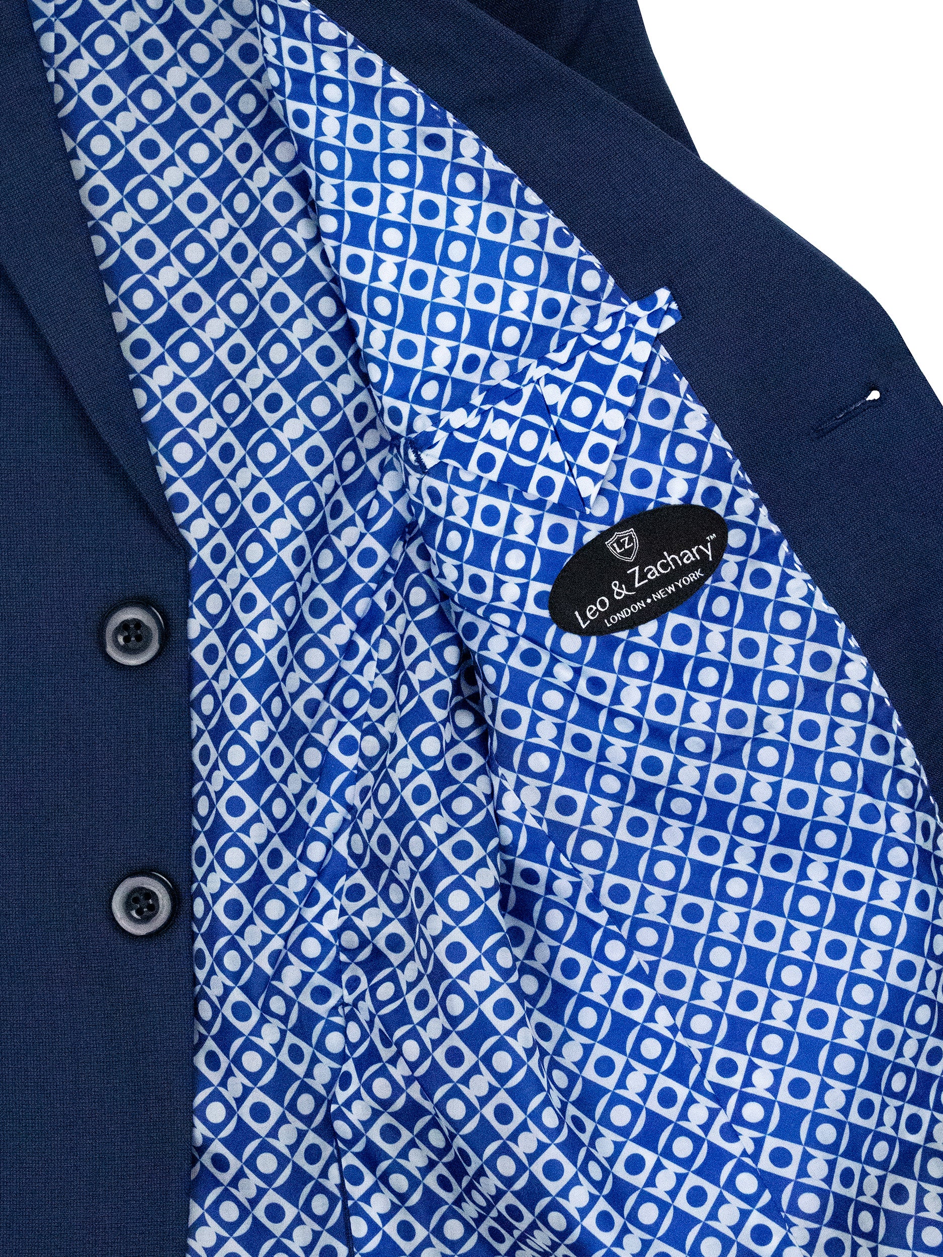 Boys suit - vested navy blue