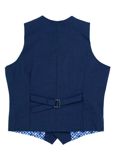 Boys suit - vested navy blue