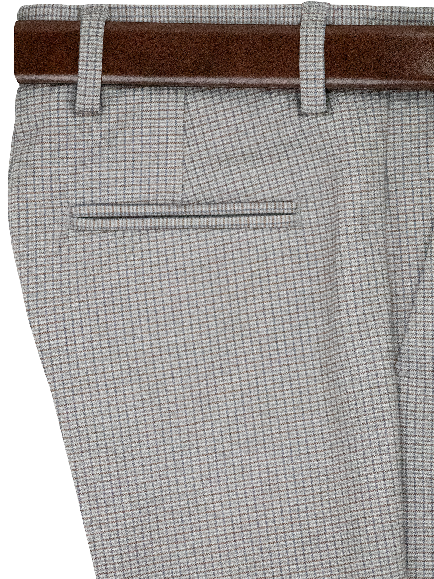 Leo & Zachary 38840P Boys' Dress Pants - Check - Taupe/Blue