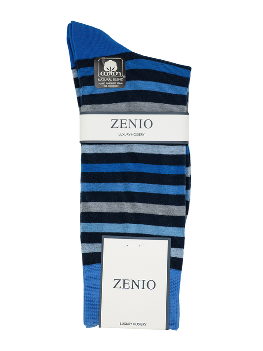 Zenio 39099 Boys' Socks - Stripe - Blue/Navy