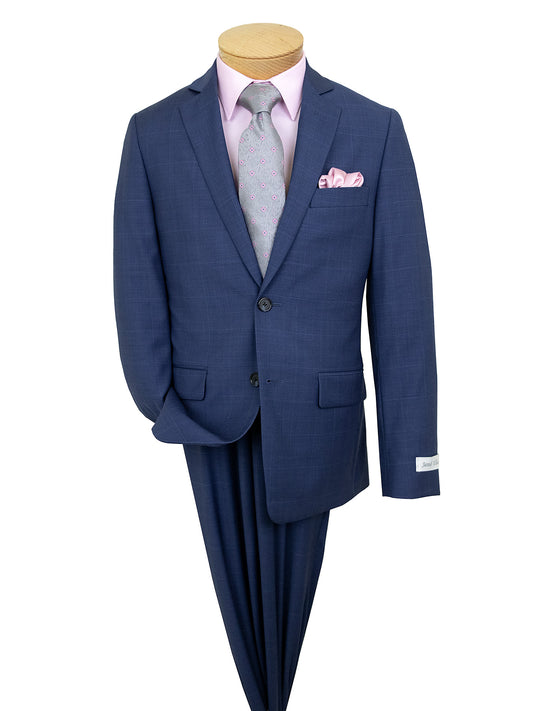 Jared Elliot 39143 Boy's Suit - Plaid - Blue