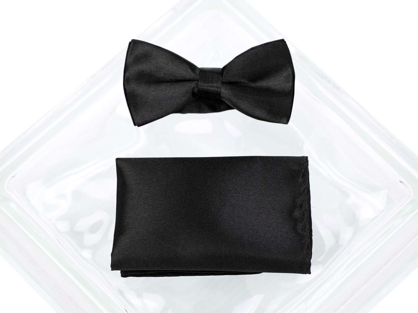 Heritage House 39197 Cummerbund Set - Satin - Black