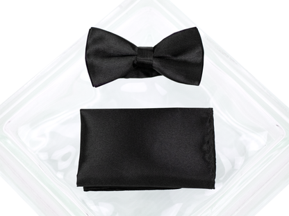 Heritage House 39197 Cummerbund Set - Satin - Black