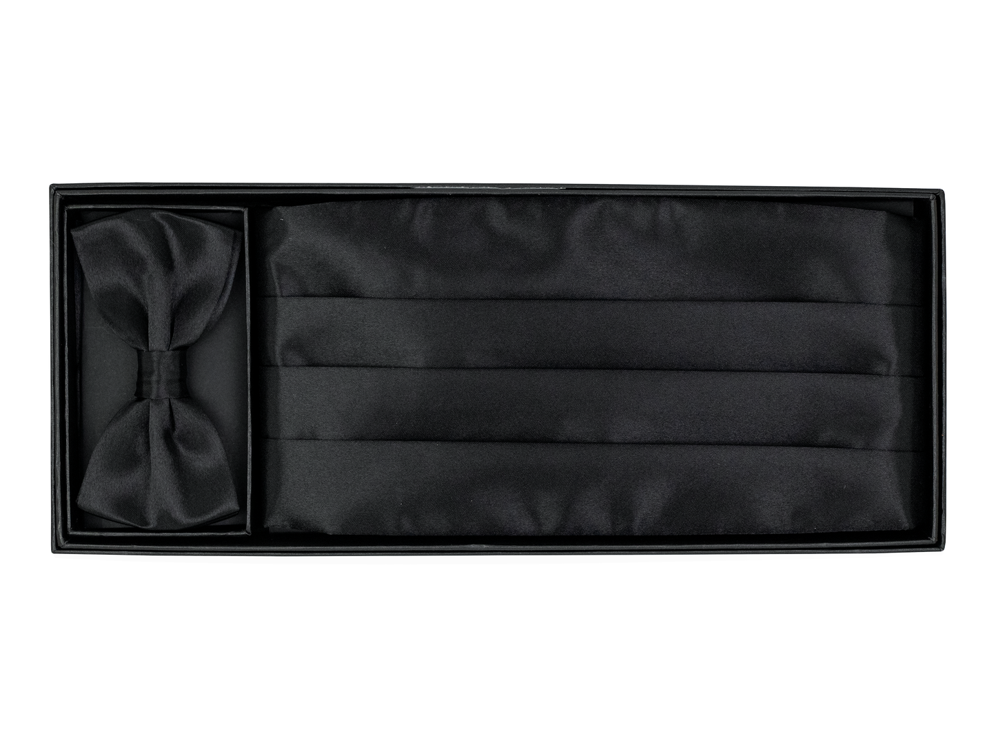 Heritage House 39197 Cummerbund Set - Satin - Black