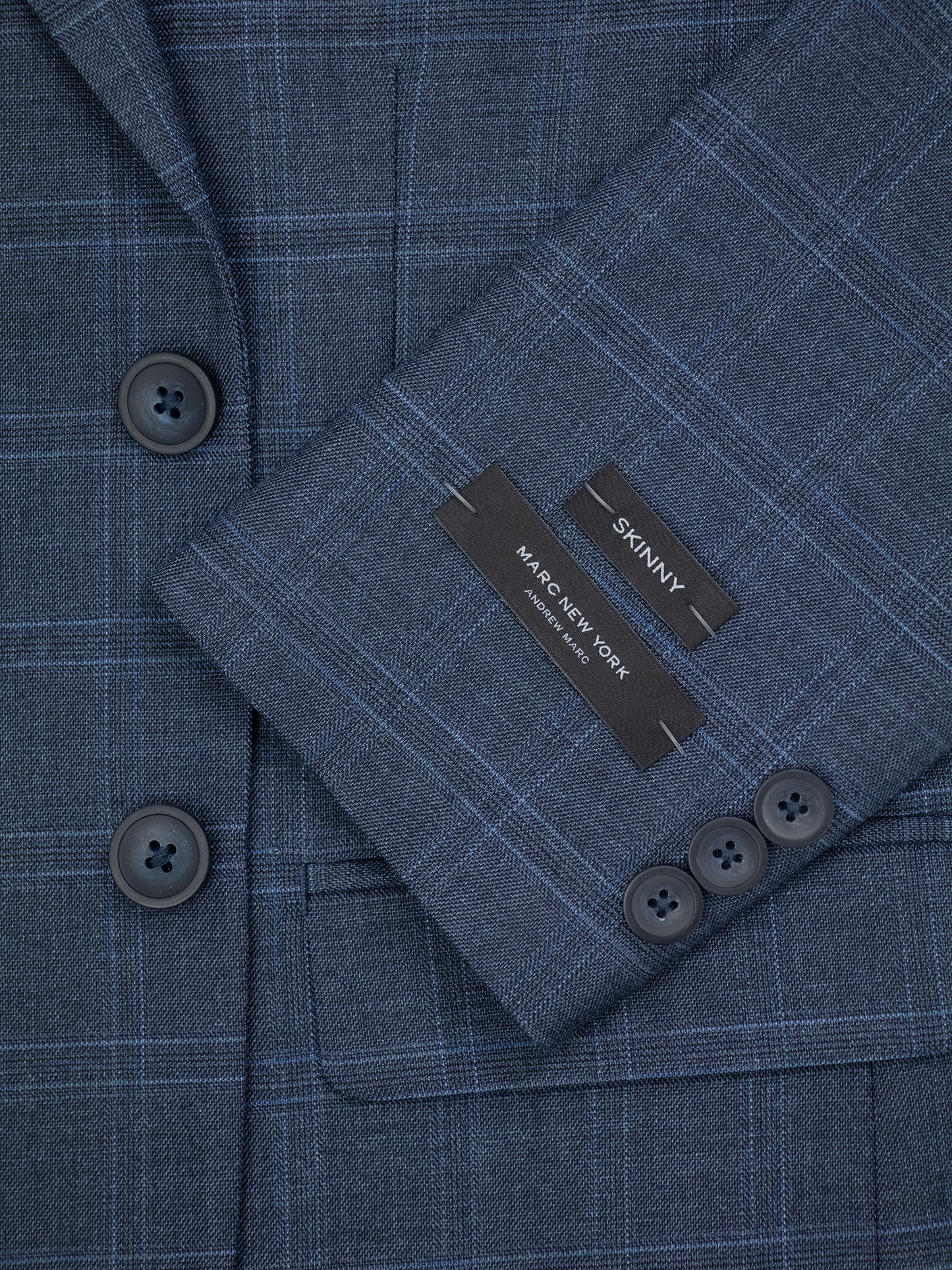 Boys suit - plaid blue