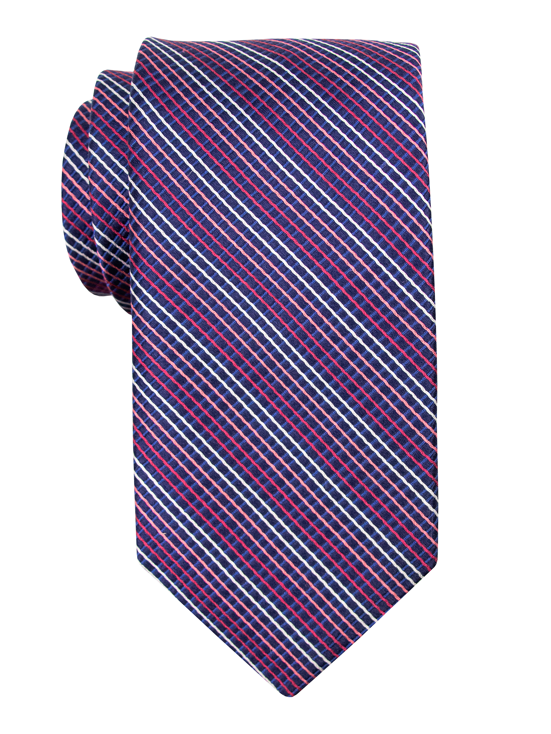 Dion 39460 Boy's Tie - Stripe - Magenta/Navy – Heritage House - The ...