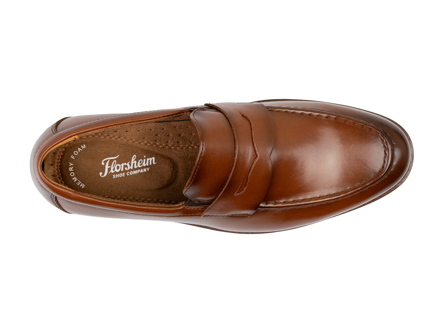 Florsheim 39514 Boys' Penny Loafers - Rucci Jr. - Cognac