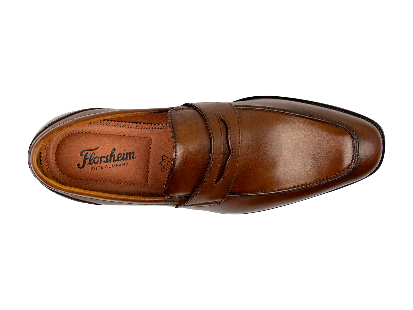 Florsheim 39536 Young Men's Penny Loafers - Sorrento - Cognac