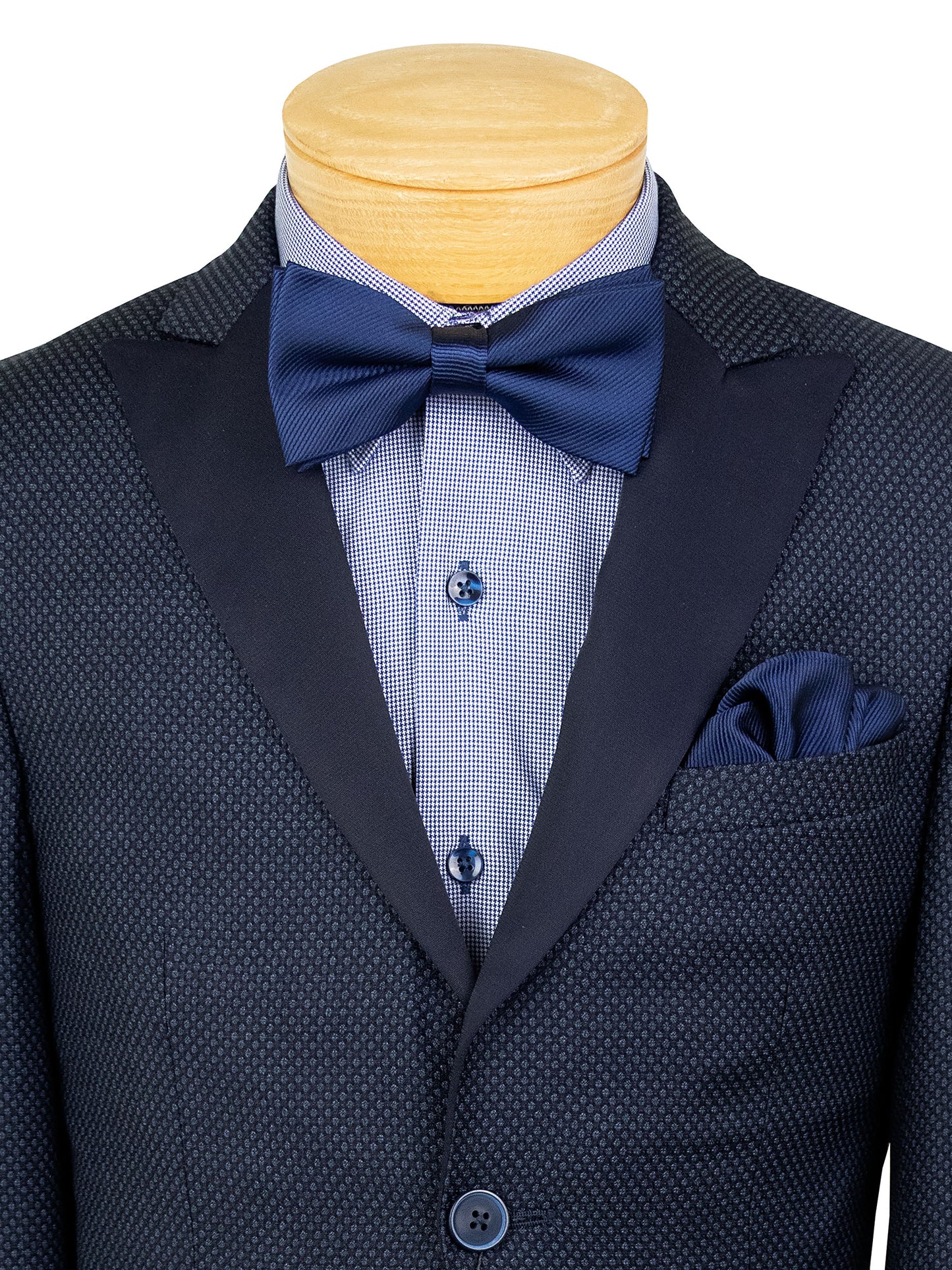 PinoPorte 39639 Boy's Dinner Jacket - James - Neat - Navy