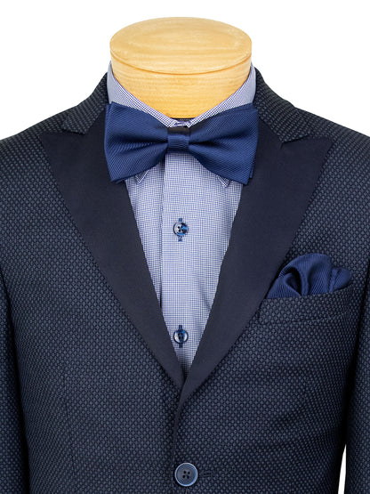 PinoPorte 39639 Boy's Dinner Jacket - James - Neat - Navy