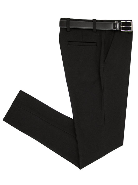 Leo & Zachary 39796 Boy's Dress Pants - Stretch - Black