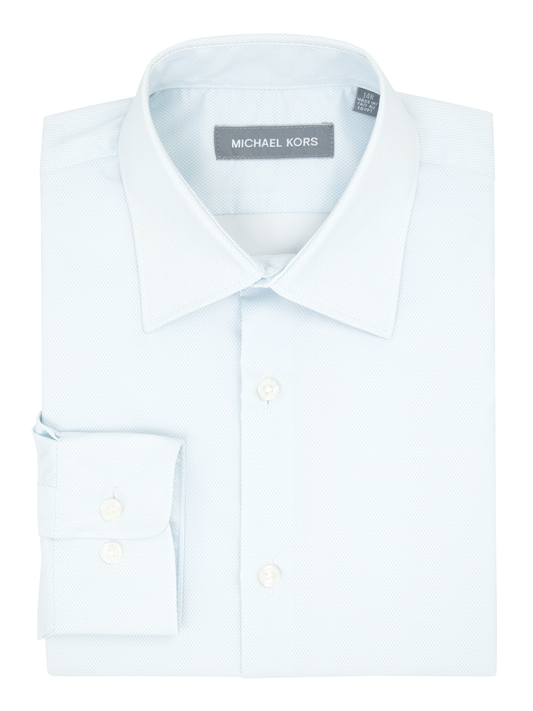 Michael Kors 39948 Boy's Dress Shirt - Neat - Blue/White