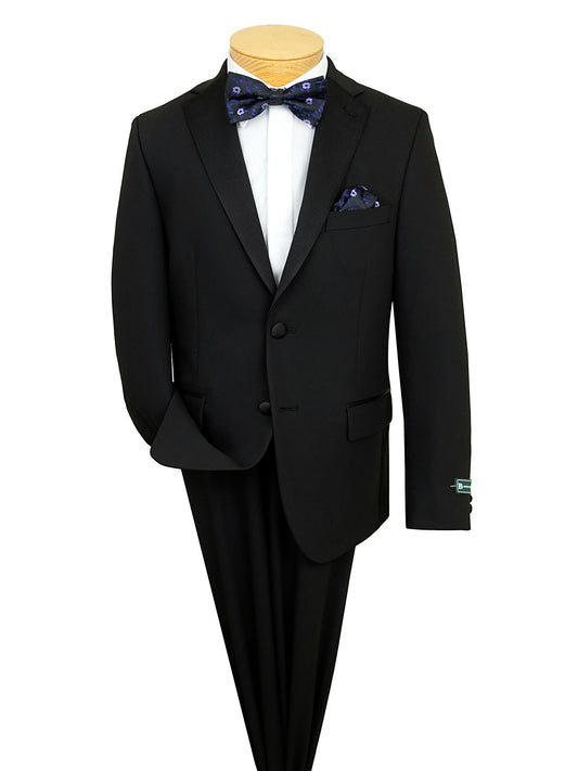 B by Brooks Brothers 40014 Boy's Tuxedo Jacket - Solid - Black