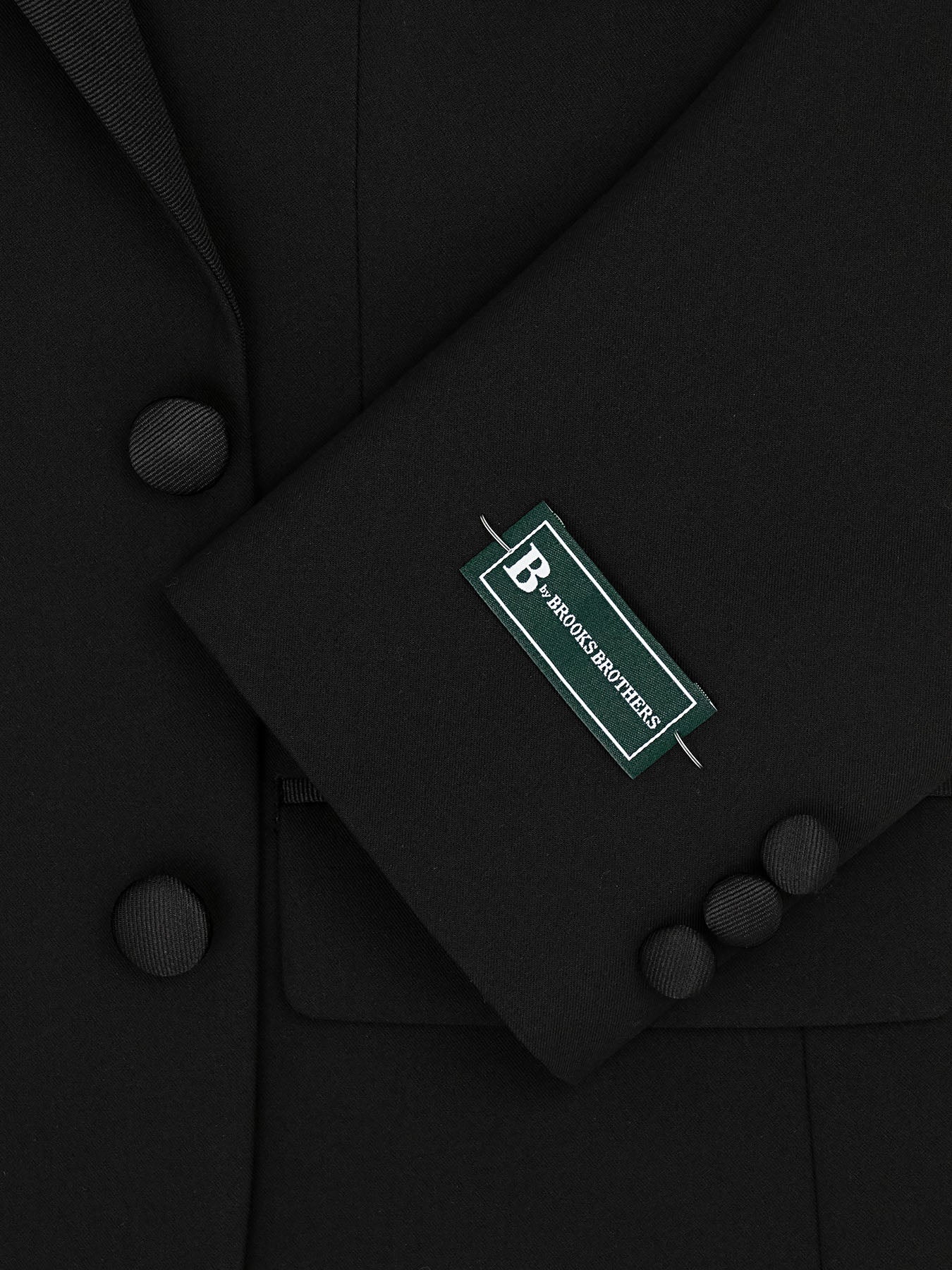 B by Brooks Brothers 40014 Boy's Tuxedo Jacket - Solid - Black