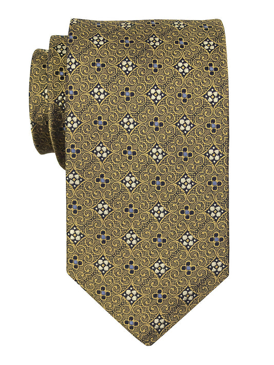 Dion 40041 Boy's Tie - Neat - Gold/Blue