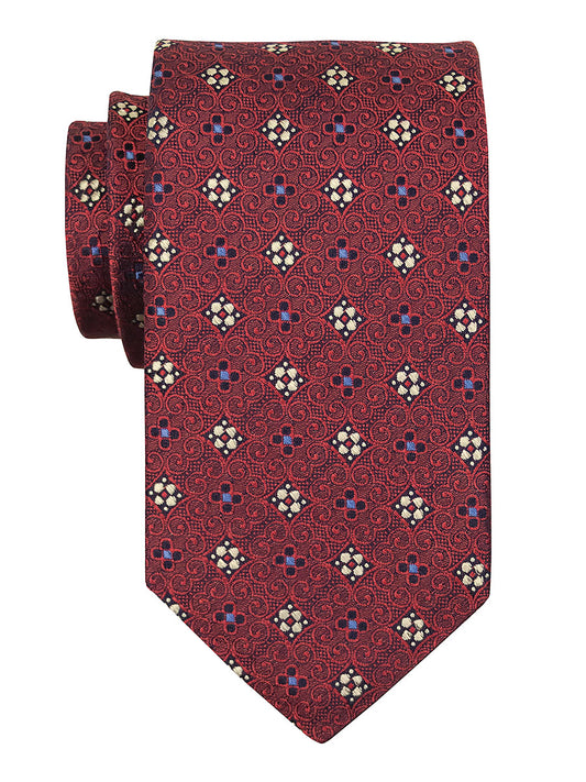 Dion 40043 Boy's Tie - Neat - Red/Blue